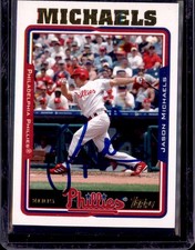 2005 Topps Total #514 Phillies Jason Michaels Auto/ Signed IP