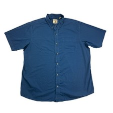 RedHead Shirt Mens XL Blue Button Down Short ...