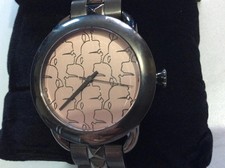 Karl Lagerfeld ladies cream dial black bracelet watch