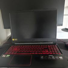 Acer Nitro 5 15.6in Gaming Laptop AMD Ryzen Windows HD Backlit Black/Red