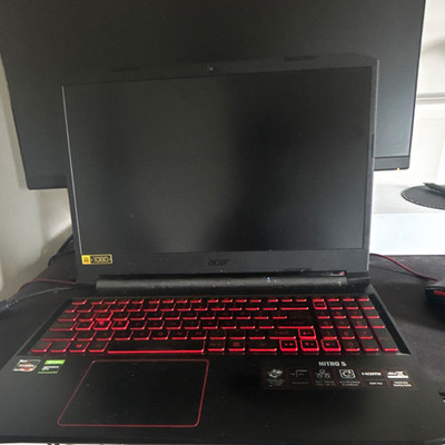 Acer Nitro 5 15.6in Gaming Laptop AMD Ryzen Windows HD Backlit Black/Red
