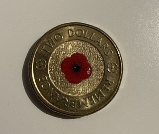 2012 $2 Red Poppy Remembrance Two Dollar Circulated