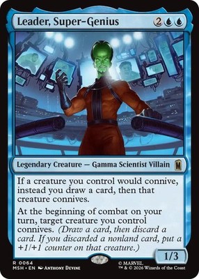 Leader, Super-Genius R Marvel Super Heroes 64 NM