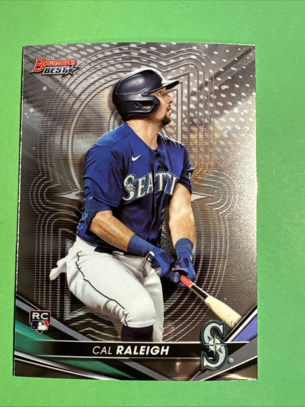 2022 Bowman's Best Cal Raleigh RC Rookie #6 Mariners