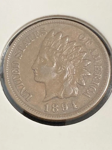 Sharp 1894 Indian Head Cent Penny IHC 1c BETTER DATE Original XF Full LIBERTY