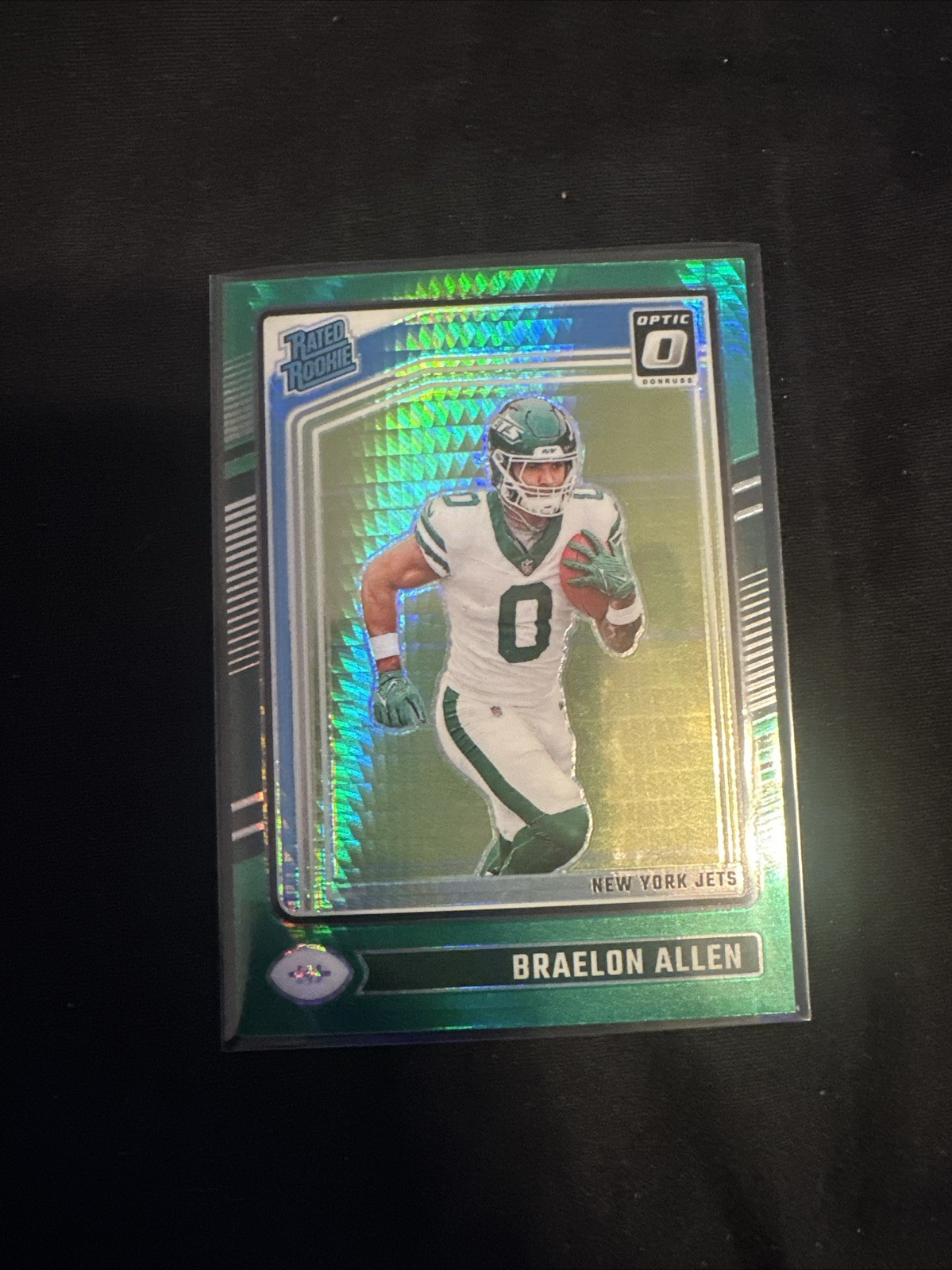 2024 Donruss Optic - Green Hyper Braelon Allen New York Jets #211 Rookie