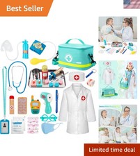 Perfect Gift  34-Pc Kids Doctor Kit for Fun  Educational Role Play - Ages 3-5