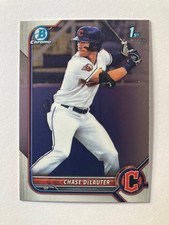 2022 1st Bowman Chrome Chase DeLauter, prospect, Cleveland Guardians