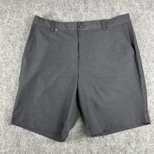 Banana Republic Shorts Mens 38 Gray Comfort Flat Front Stretch Wicking Casual
