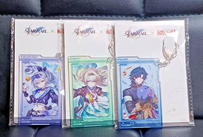 Honkai Star Rail x Round1 Collab Keychains Set of 3 (Silver Wolf/Firefly/Blade)