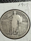 1917-d Type 1 Standing Liberty Quarter, Better Date, Free shipping
