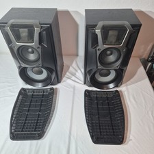 Technics SB-EH600 Vintage 3 Way Bi-Wire Speakers 160W Retro Audio - Working 