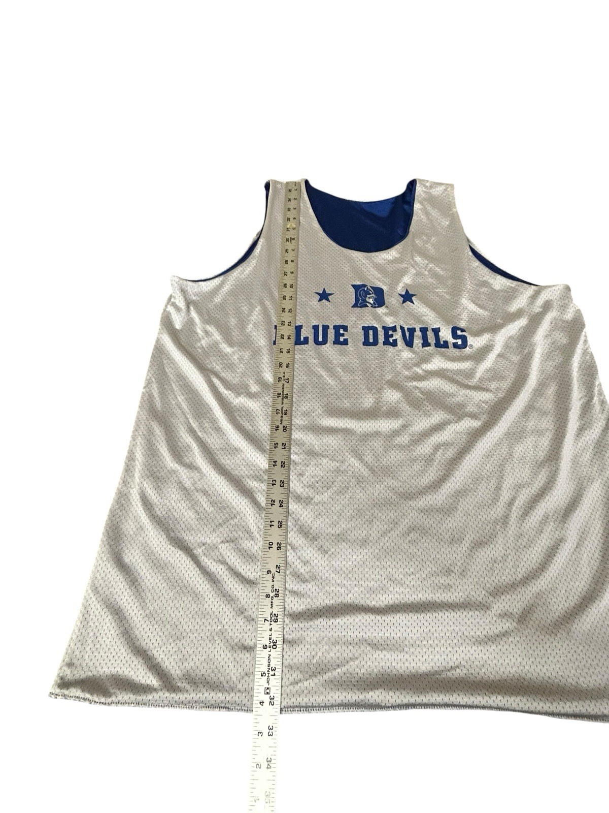 VTG Champs Sports NCAA Mens 2XL Duke Blue Devils Basketball Jersey Reversible