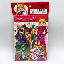 Juego de carpeta de álbum de tarjetas coleccionables Sailor Moon de colección de los años 90 + Holo Japón manga 1