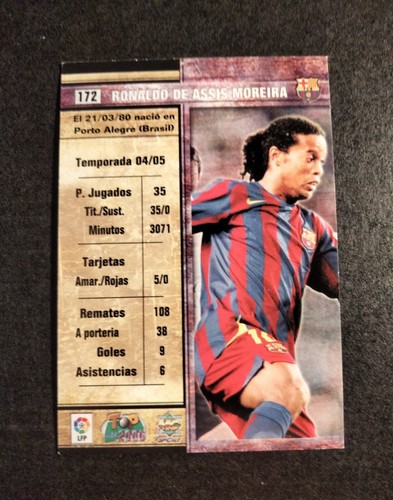 RONALDINHO #172 FC.BARCELONA TOP LIGA 2006 MUNDICROMO VERSION BRILLO - Imagen 2 de 2