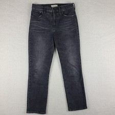 Madewell Jeans Womens 27 THe Perfect Vintage Crop Dark Gray Wash