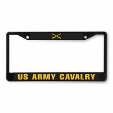 Metal License Plate Frame Vinyl Insert Us Army Cavalry Logo Military Metal License Plate Frame Vinyl Insert Us Army Cavalry Logo Military