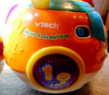 VTech Wiggle  Crawl Ball Red  White Lady Bug