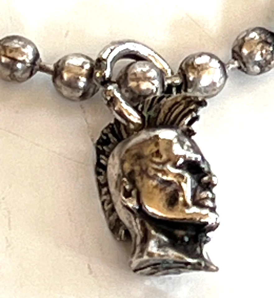 Collar Diesel A-MARBLE Vintage Envejecido X04630, Negro/Plateado, Nuevo con Etiquetas 100% Auténtico Foto 3 de 4