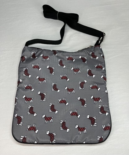 LeSportsac klassische Kylie-Umhängetasche mit dreifachem Reißverschluss Freizeittasche, Terrier Hund, gebraucht, in einwandfreiem Zustand - Bild 2 von 15