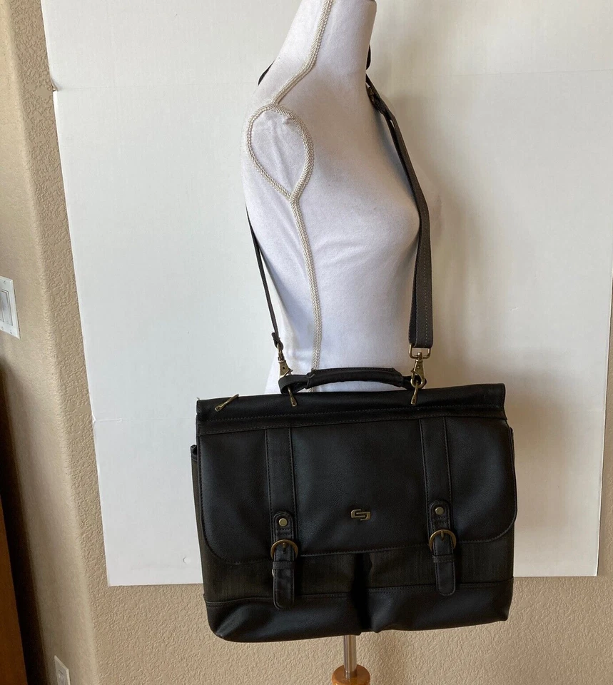 SOLO Executive Collection Bradford 16" Briefcase Laptop Carrying Case Messenger - image 3 of 4