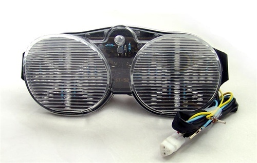 Feu LED clignotants intégrés Yamaha R6 2001 2002 clair optique en polycarbonate