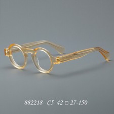 Round Eyeglass Thick Frame Vintage Lightweight Transparent Glasses Unisex