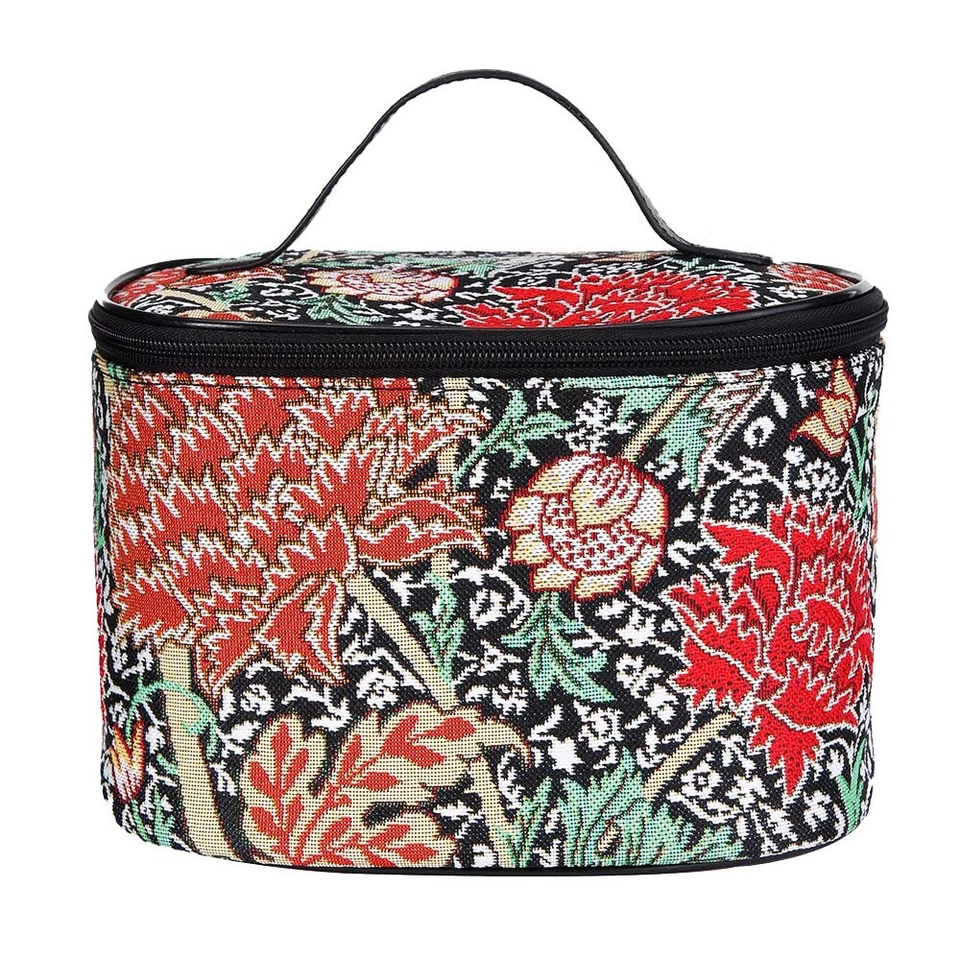Tapestry Toiletry Bag Cosmetic Makeup Organiser Bag In William Morris Design - Image 4 of 4