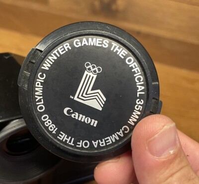 Rare 1980 Lake Placid Olympic Model : Near Mint* Canon F-1 Film