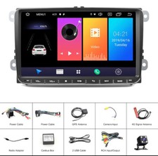 Autoradio Android Stereo Auto 2din 2gb RAM 32gb ROM Volkswagen Golf 5 6 Passat - Miniatura 1