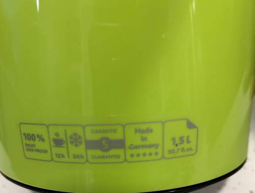 EMSA Carafe Coffee Jug 1.5/ml W/High Quality Glass Liner Green Made in Germany - Picture 3 of 11