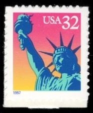 US. 3122. 32c. Liberty. Booklet Single.  MNH. 1997