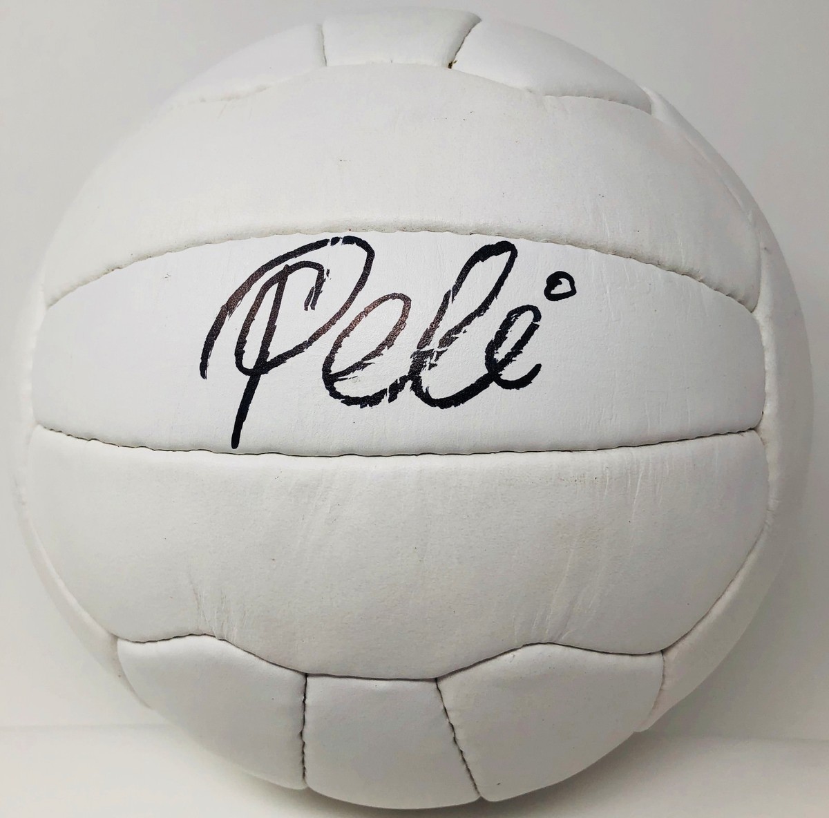 1958 WORLD CUP Pele Signed Leather Vintage Soccer Ball Autographed