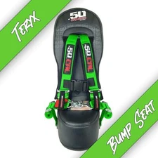 Rear Middle Bump Seat GREEN Safety Harness Kid Booster Kawasaki Teryx4 4 Seater