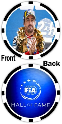 FERNANDO ALONSO - FIA HALL OF FAME - POKER CHIP - FORMULA 1 , F1 , BOXCARS