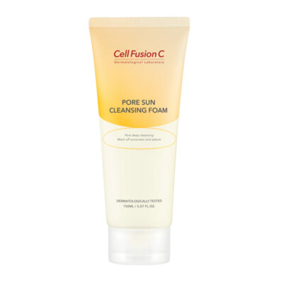 [Cell Fusion C] Pore Sun Cleansing Foam - 150ml / Free Gift