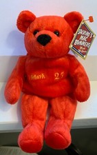 Mark McGwire Red Salvino's Mac Bammers Plush Bear 25 - Issued Date Jan 1999