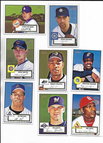 2001 Topps Heritage PICK-A-CARD Damon Buhner Snow Thome Soriano FINISH YOUR SET - Picture 202 of 219
