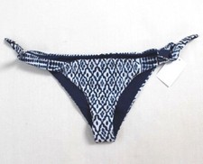 Mara Hoffman Listello Midnight Printed Tie Side Bikini Swim Bottom Size L
