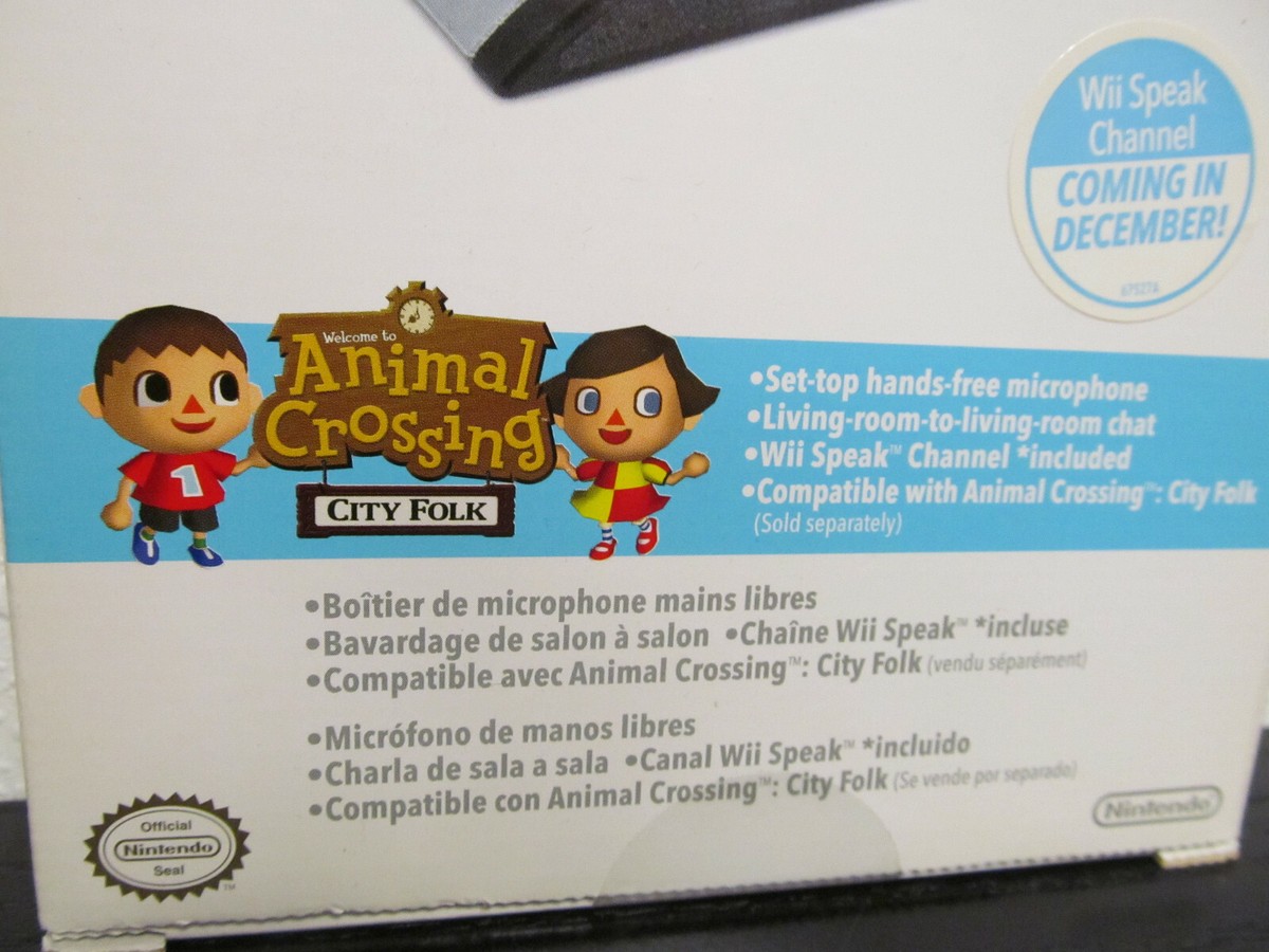 New! Wii Speak Microphone Nintendo Wii For Animal Crossing City