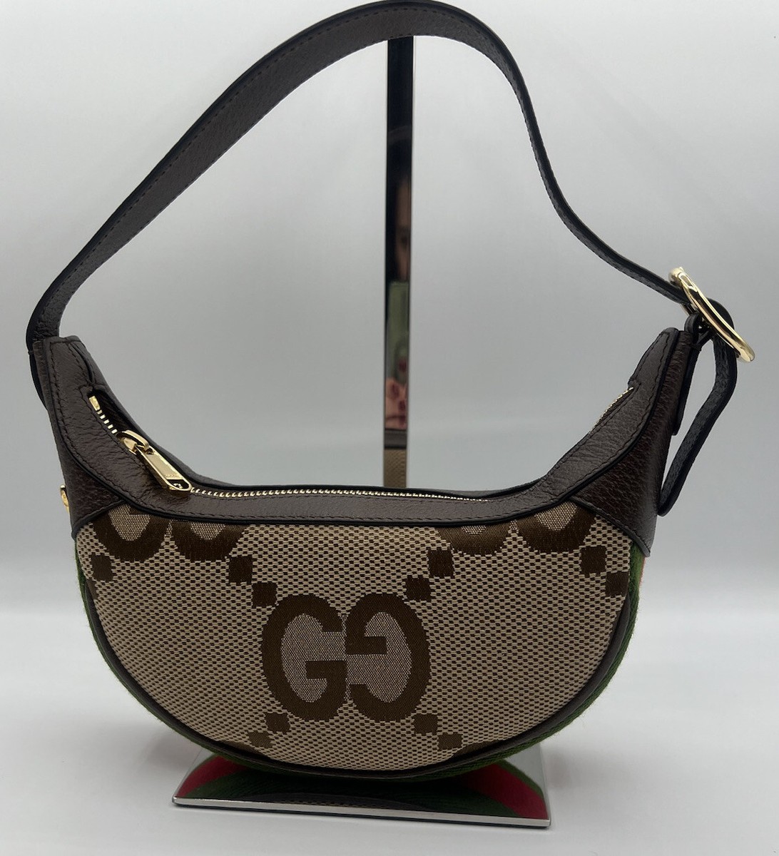 GUCCI Ophidia Jumbo GG Mini Bag In Brown Jumbo GG Canvas And GG