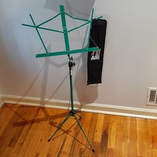 On-Stage Compact Sheet Music Stand Adjustable SM7122GRB-1895 Green w/Black Bag