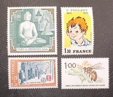 1979 Timbre France Neuf  N 2036 , 2037 , 2038 , 2039 ,Très bon état.