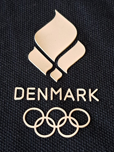 DENMARK OLYMPIC GAMES 2020 TOKYO Worn Jersey Shirt Jack&Jones size M Camiseta - Picture 6 of 6