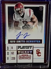 JuJu Smith Schuster Auto 2017 Contenders Draft Picks Football Playoff Ticket