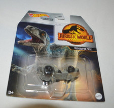 HOT WHEELS JURASSIC WORLD DOMINION - VELOCIRAPTOR BETA GRAY CHARACTER CARS