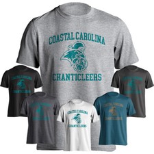 Coastal Carolina University Chanticleers Retro Distressed Logo Short Sleeve Tee