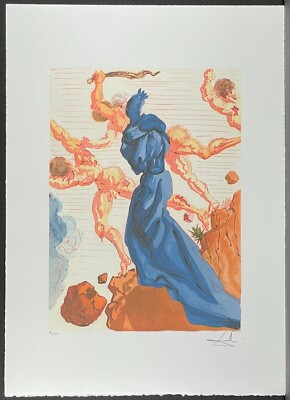 Salvador Dali Divine Comedy 27 5/8x19 11/16in Signed &c Limited 41/500