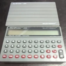 ⭐ Selectronics WordFinder HH220 Electronic Spelling Dictionary Thesaurus -WORKS⭐