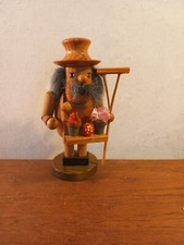 VINTAGE DEUTSCHE WEIHNACHTEN HOLZ RÄUCHERFIGUR INSENSE BRENNER